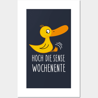 Funny duck wants weekend (b) Posters and Art